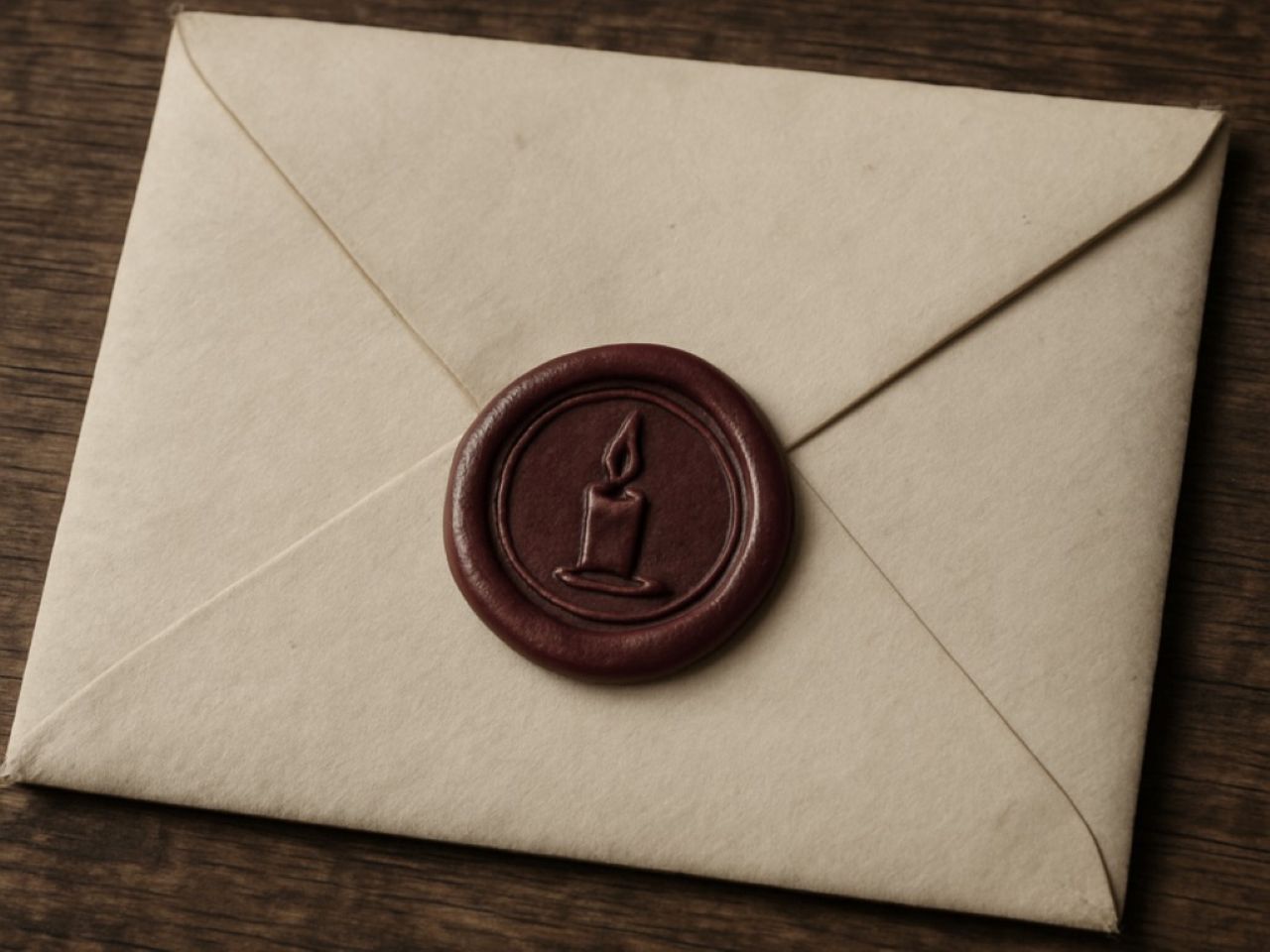 “A missive from the Veiled Hand, sealed in crimson wax; its contents unknown, but its bearer trusted. The candle marks it as watched—and watching.”